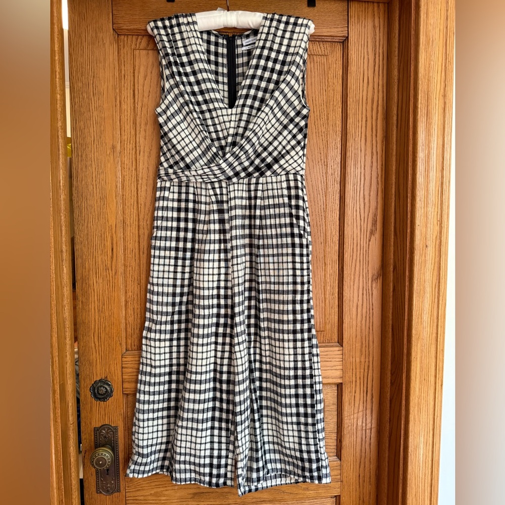 Urban Outfitters Black and White Gingham Jumpsuit